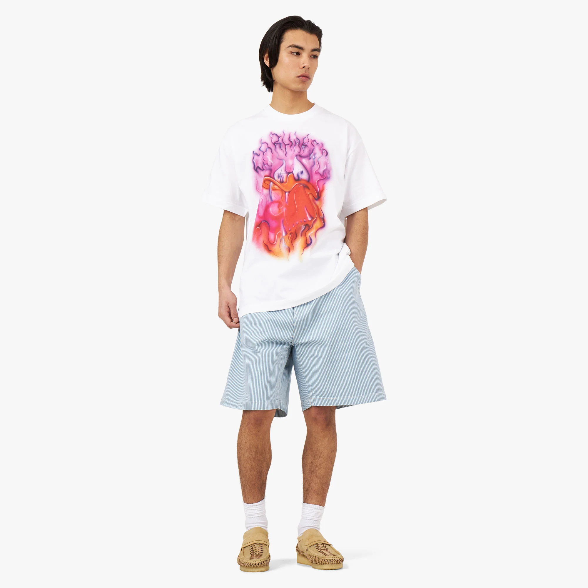 Carhartt WIP Babybrush Duck T-shirt / White - Image 6